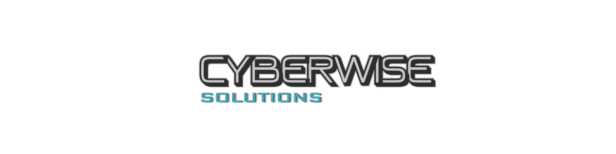 Cyberwise long logo with gear